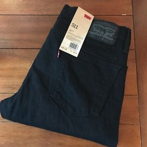 Brand New Black Levi’s 511 slim fit
